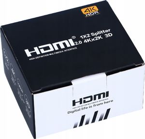 Pawonik SPLITTER HDMI 1x2 ROZDZIELACZ 4K*2K ULTRA HD 4K 6