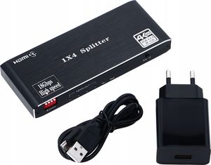 Pawonik SPLITTER HDMI 2.0 1x4 ROZDZIELACZ ULTRA HD UHD 4K HDCP 2.2 HDR10 5