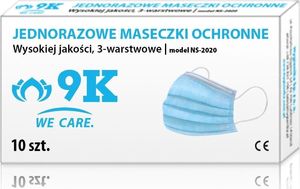 Maseczki ochronne 3-warstw jednoraz Hygienika 10szt 3