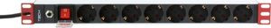 Techly Listwa zasilająca PDU 19" 1U 8x Schuko 3m (I-CASE STRIP-61UDIT) 2
