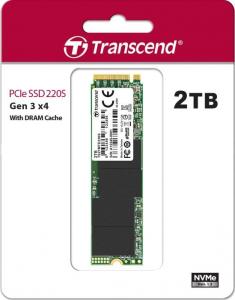 Dysk SSD Transcend 220S 2TB M.2 2280 PCI-E x4 Gen3 NVMe (TS2TMTE220S) 2