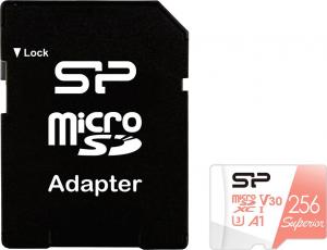 Karta Silicon Power Superior MicroSDXC 256 GB Class 10 UHS-I/U3 A1 V30 (SP256GBSTXDV3V20SP) 2