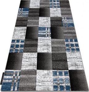 Dywany Łuszczów Dywan ALTER Siena Kwadraty kratka niebieski, 120x170 cm 1
