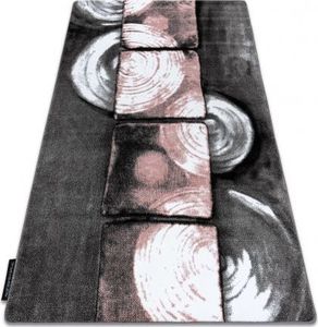 Dywany Łuszczów Dywan INTERO PHONO 3D Kwadraty różowy, 140x190 cm 1