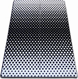 Dywany Łuszczów Dywan SKETCH - F762 biało/czarny - Kropki, 120x170 cm 1