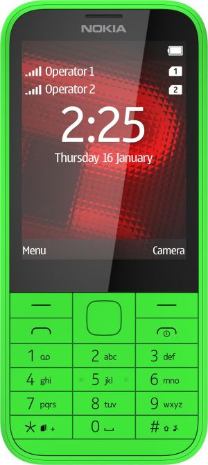 Telefon komórkowy Nokia 225 Dual SIM Zielona 1