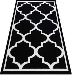 Dywany Łuszczów Dywan SKETCH - F730 czarno/biały koniczyna marokańska trellis, 240x330 cm 1