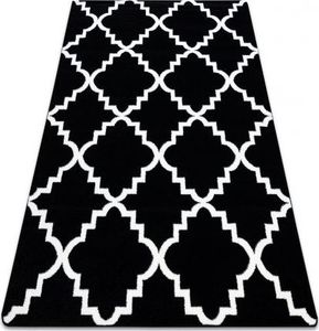 Dywany Łuszczów Dywan SKETCH - F343 czarno/biały koniczyna marokańska trellis, 140x190 cm 1