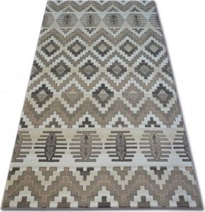 Dywany Łuszczów Dywan ARGENT - W4809 Romby Beżowy, 133x190 cm 1