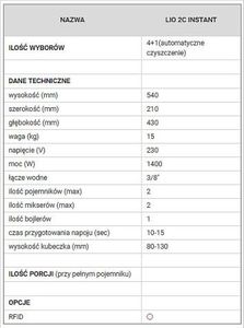 Ekspres ciśnieniowy Rheavendors LIO 2C 5