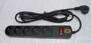 Listwa zasilająca Orvaldi ORV-5 przeciwprzepięciowa 5 gniazd 5 m czarna (AP5-5M) 3