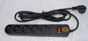 Listwa zasilająca Orvaldi ORV-5 przeciwprzepięciowa 5 gniazd 3 m czarna (AP5-3M) 2