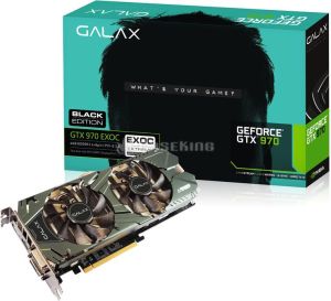 Karta graficzna Galax GeForce GTX 970 EXOC Black Edition, 4096 MB GDDR5 (97NQH6DNB4TX) 1