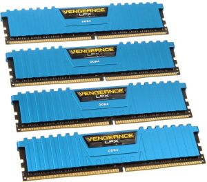 Pamięć Corsair Vengeance LPX, DDR4, 32 GB, 2666MHz, CL16 (CMK32GX4M4A2666C16B) 1