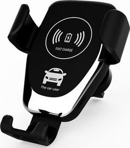 Almar Wireless Charger Uchwyt Samochodowy Na Kratkę Wentylacyjną Bezprzewodowa ładowarka 10W Qi 1