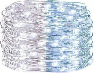 Lampki choinkowe Springos 100 LED biało-niebieskie 3