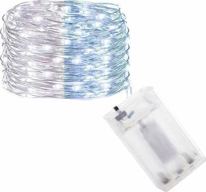 Lampki choinkowe Springos 100 LED biało-niebieskie 4