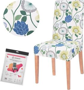 Springos Pokrowiec na krzesło uniwersalny jasne kwiaty UNIWERSALNY 1