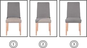 Springos Pokrowiec na krzesło uniwersalny beżowy UNIWERSALNY 5