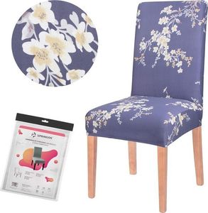 Springos Pokrowiec na krzesło uniwersalny kwiaty UNIWERSALNY 1