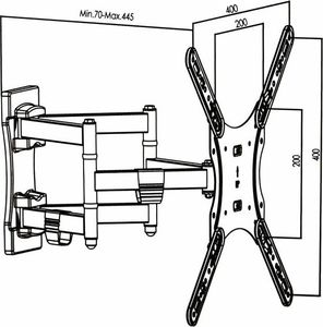 Springos Uchwyt ścienny TM0006 14'' - 60'' 7