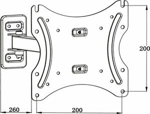 Springos Uchwyt do telewizora 14-42 cali regulowany UNIWERSALNY 7