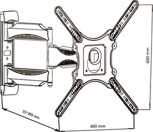 Springos Uchwyt do telewizora 14-60 cali obrotowy UNIWERSALNY 4