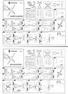 Springos Uchwyt do telewizora 14-60 cali obrotowy UNIWERSALNY 5