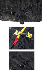 Springos Siatka zewnętrzna do trampoliny z osłoną na sprężyny 360/366/369 12 FT 8 słupków niebieska UNIWERSALNY 6