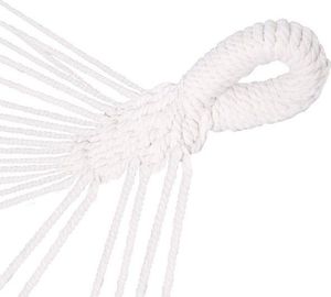 Springos Hamak brazylijski beżowy z szarymi poduszkami impregnowany (27740) 6