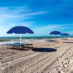 Springos Parasol plażowy ogrodowy 180 cm niebieski UNIWERSALNY 14
