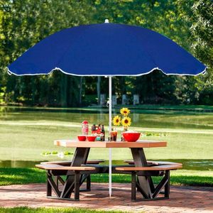 Springos Parasol plażowy ogrodowy 180 cm niebieski UNIWERSALNY 15