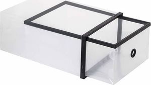 Springos Pudełko na buty z szufladą 33x23x13,5 cm biały organizer zestaw 10 szt. UNIWERSALNY 2