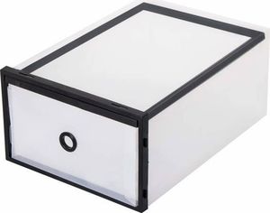 Springos Pudełko na buty z szufladą 33x23x13,5 cm biały organizer zestaw 10 szt. UNIWERSALNY 4