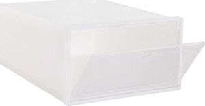Springos Pudełko na buty z klapą 31x21,5x12,5cm biały organizer UNIWERSALNY 1