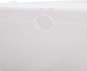 Springos Pudełko na buty z klapą 33x23,5x13,5 cm biały organizer UNIWERSALNY 4