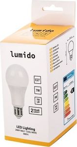 LUMIDO Żarówka led e27 7w 700lm zimna biała UNIWERSALNY 6