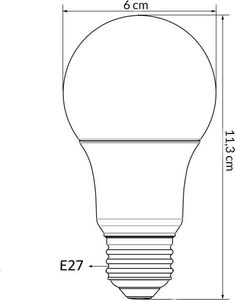 LUMIDO Żarówka led e27 7w 700lm zimna biała UNIWERSALNY 7