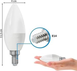 LUMIDO Żarówka led świeczka e14 720 lm 8w biała UNIWERSALNY 4