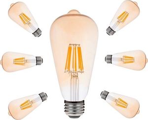 LUMIDO Żarówka led filamentowa e27 8w 720lm ciepły UNIWERSALNY 3