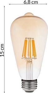 LUMIDO Żarówka led filamentowa e27 8w 720lm ciepły UNIWERSALNY 4