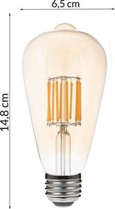 LUMIDO Żarówka led filamentowa e27 9w 900lm ciepły UNIWERSALNY 4