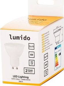LUMIDO Żarówka led gu10 smd 2835 4w ciepły biały 380 lm UNIWERSALNY 6