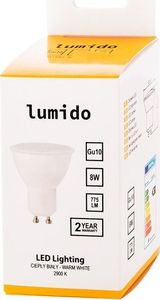 LUMIDO Żarówka led gu10 8w 775 lm ciepły biały UNIWERSALNY 6