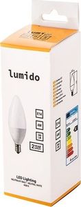 LUMIDO Żarówka led świeczka e14 2835 smd 360 lm 4w biała UNIWERSALNY 8