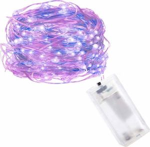 Lampki choinkowe Springos 20 LED różowo-niebieskie 3