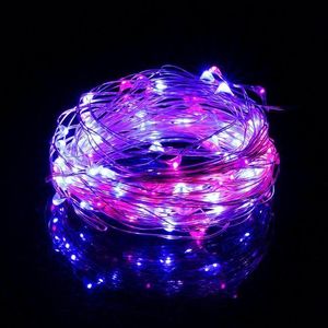 Lampki choinkowe Springos 20 LED różowo-niebieskie 6