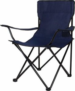 Springos Krzesło turystyczne składane wędkarskie granatowe 4