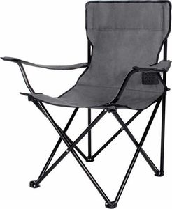 Springos Krzesło turystyczne składane, wędkarskie, szare 4