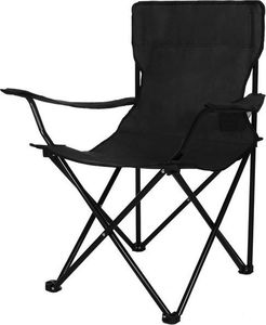 Springos Krzesło turystyczne składane wędkarskie czarne 4